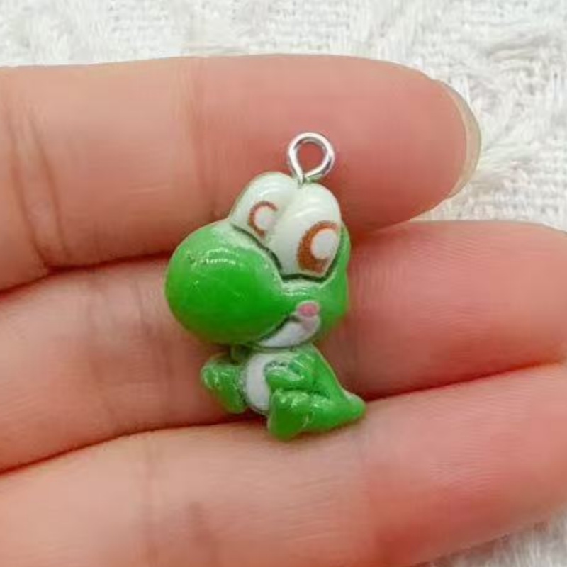 10 buah liontin kartun resin,  - Resin Art Earrings ulasan dan harga