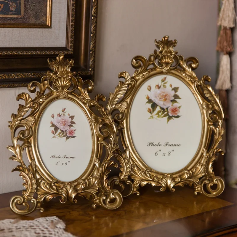Bingkai Foto Resin Oval Emas R - Resin Art For Wedding Gift ulasan dan harga