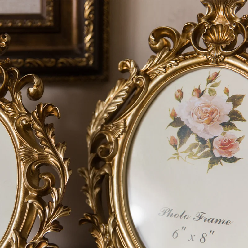 Bingkai Foto Resin Oval Emas R - Resin Art For Wedding Gift ulasan dan harga