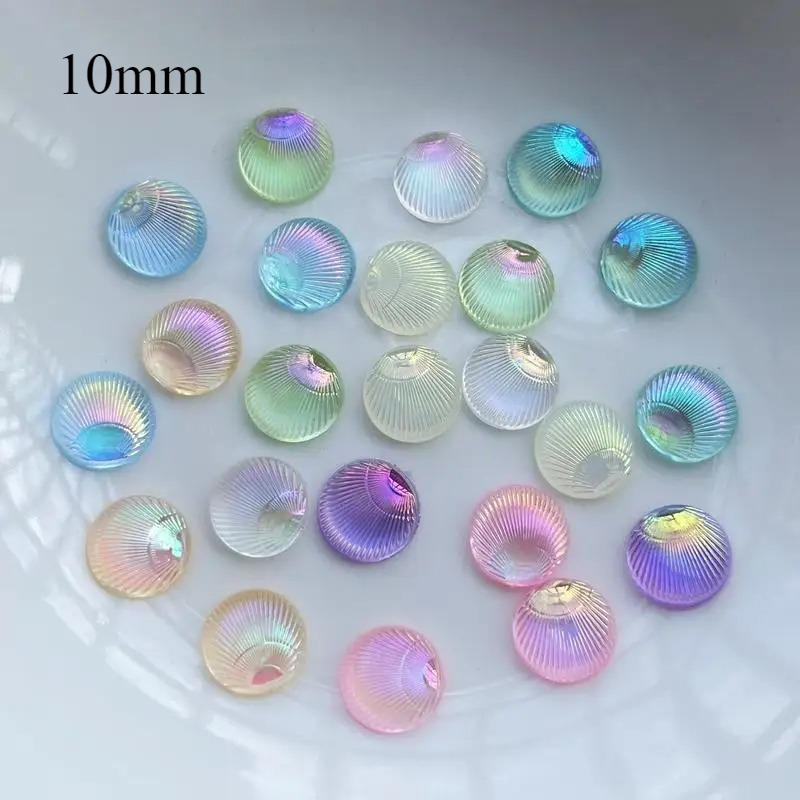 100 Buah Cangkang Melingkar 3d - Resin Art Earrings Design ulasan dan harga
