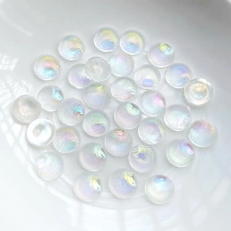 100 Buah Cangkang Melingkar 3d - Resin Art Earrings Design ulasan dan harga