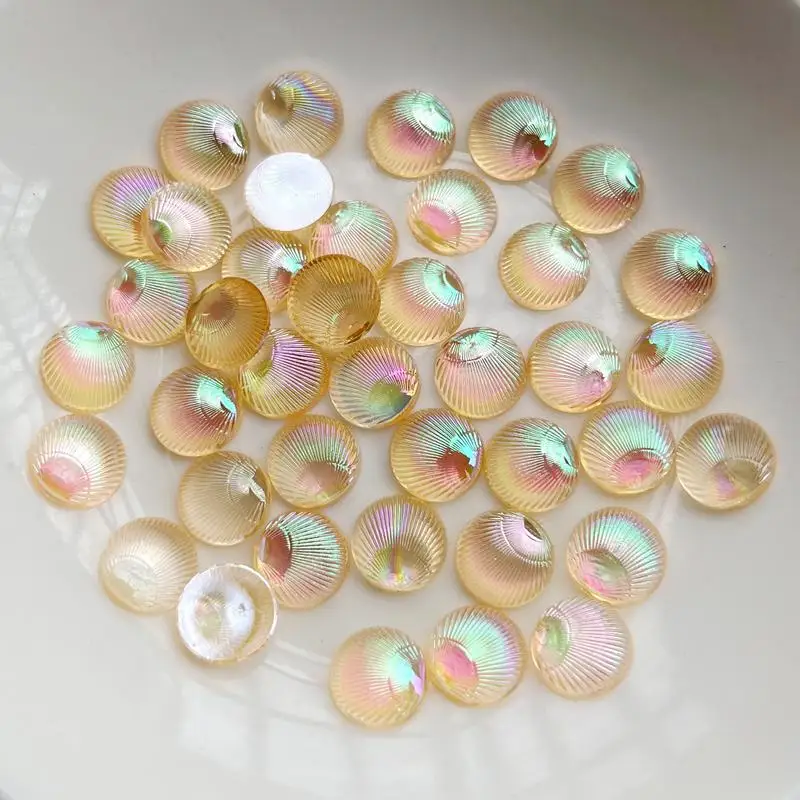 100 Buah Cangkang Melingkar 3d - Resin Art Earrings Design ulasan dan harga