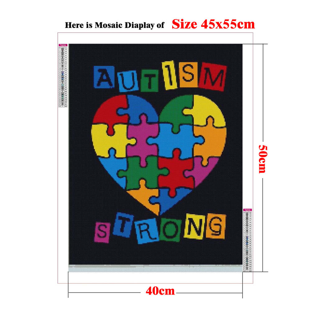 Poster Kesadaran Autisme Lukis - Resin Art Quotes ulasan dan harga